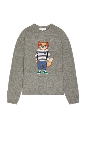 Dressed Fox Intarsia Sweater in . Taglia M, S, XL/1X - Maison Kitsune - Modalova