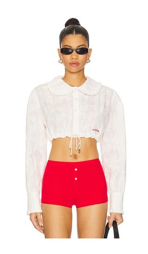 Crop Shirt With Collar in . Size M, S, XS - Milkwhite - Modalova