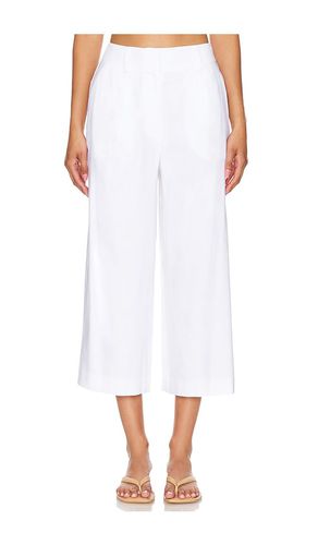 Pantalón solid linen en color talla 4 en - White. Talla 4 (también en 0, 6, 8) - MILLY - Modalova