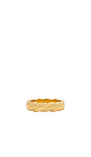 Anillo charlie en color oro metálico talla 6 en - Metallic Gold. Talla 6 (también en 7, 8) - MIRANDA FRYE - Modalova