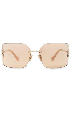 Gafas de sol sunglasses en color oro metálico talla all en - Metallic Gold. Talla all - Miu Miu - Modalova