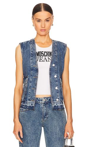 Chaleco en color denim-medium talla L en - Denim-Medium. Talla L (también en M, S, XS) - Moschino Jeans - Modalova