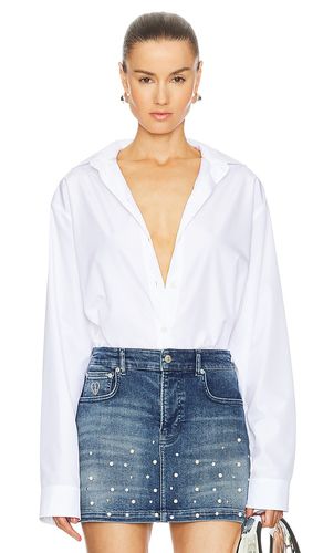 Camisa abotonada en color talla 36 en - White. Talla 36 (también en 38, 40, 42) - Moschino Jeans - Modalova