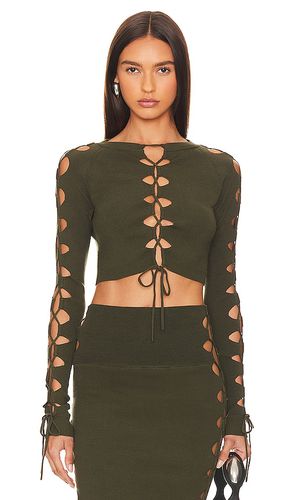 Lacing Detail Cropped Sweater in . Size XS - Monse - Modalova