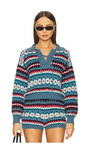 The lace up pull jumper en color azul talla L en - Blue. Talla L (también en M, S, XL, XS) - MOTHER - Modalova