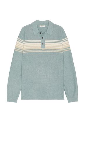 Suéter polo ellias chest stripe en color azul talla L en - Blue. Talla L (también en M, S) - Marine Layer - Modalova