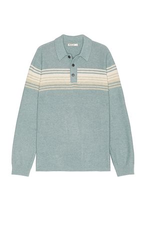 Suéter polo ellias chest stripe en color azul talla S en - Blue. Talla S (también en XL/1X) - Marine Layer - Modalova