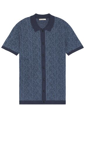 Jacquard Short Sleeve Sweater in . Size M, S, XL/1X - Marine Layer - Modalova