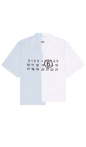 Chest Logo Short Sleeve Shirt in . Size 52 - MM6 Maison Margiela - Modalova