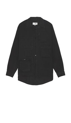 Camisa de manga larga en color negro talla 48 en - Black. Talla 48 (también en 50, 52) - MM6 Maison Margiela - Modalova