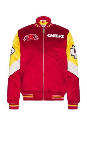 NFL Chiefs Throw It Back Heavyweight Satin Jacket in . Size S. Also in L - Mitchell & Ness - Modalova