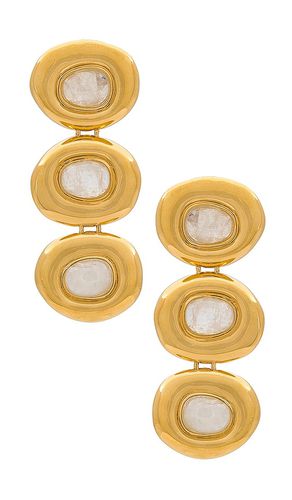 Pendientes doughnut en color oro metálico talla all en - Metallic Gold. Talla all - Missoma - Modalova