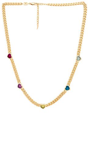 Jelly heart gemstone necklace en color oro metálico talla all en - Metallic Gold. Talla all - Missoma - Modalova