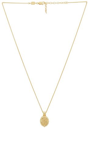 Collar con colgante romano grabable en color oro metálico talla all en - Metallic Gold. Talla all - Missoma - Modalova