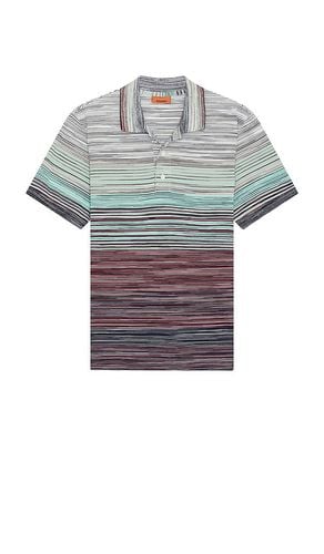 Short sleeve polo en color azul talla L en - Blue. Talla L (también en M, S) - Missoni - Modalova