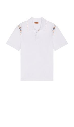 Short sleeve polo en color talla L en - White. Talla L (también en M, S) - Missoni - Modalova