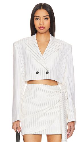 Pinstriped blazer en color talla 38/XS en - White. Talla 38/XS (también en 42/M, 44/L) - MSGM - Modalova