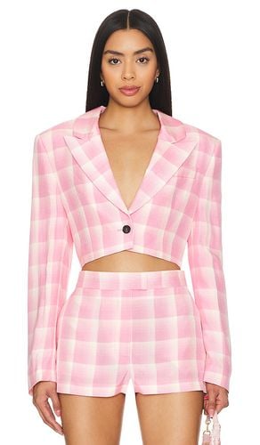 Check blazer en color talla 40/S en - Pink. Talla 40/S (también en 38/XS) - MSGM - Modalova