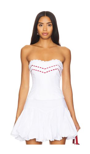 Eyelet Corset Top in . Size L - Mirror Palais - Modalova