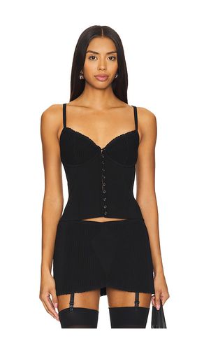 Boudoir knit camisole top en color talla L en - Black. Talla L (también en M, S, XS) - Mirror Palais - Modalova