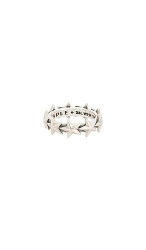 Star ring medium in color metallic silver size 7 (also in 8, 10, 11) - MAPLE - Modalova
