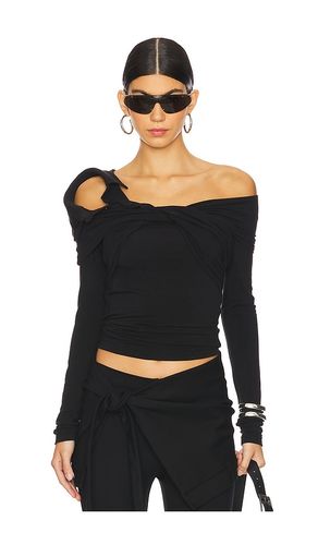 Wrapped Collar Long Sleeve T-shirt in . Size M. Also in S, XS - MARRKNULL - Modalova