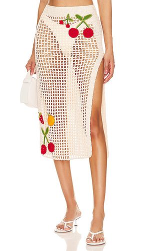 Falda midi de ganchillo en color crema talla L en - Cream. Talla L (también en M, S, XL, XS) - My Beachy Side - Modalova
