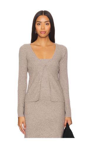 Wool Cashmere Ribbed Single Button Cardigan in . Taglia M - NAADAM - Modalova