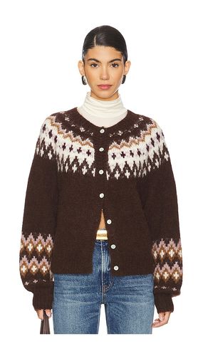 Cárdigan lula fair isle en color marrón talla L en - Brown. Talla L (también en XL) - Nation LTD - Modalova