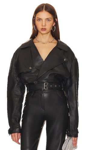 Oversized Leather Motorcycle Jacket in . Size S, XS, XXS - NBD - Modalova