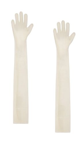 Guantes largos en color talla M/L en - Cream. Talla M/L (también en XS/S) - Norma Kamali - Modalova