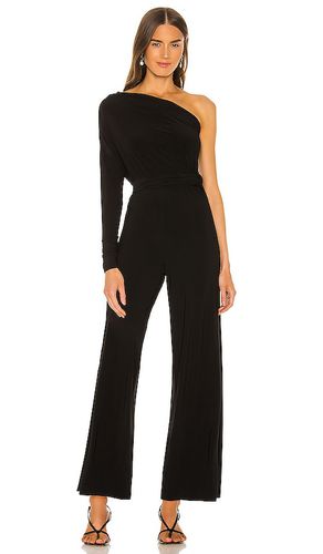 Tie front all en one strapless jumpsuit en color talla L en - Black. Talla L (también en M, S, XS) - Norma Kamali - Modalova