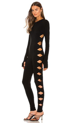 Long Sleeve Crew Neck Alligator Catsuit in . Taglia S - Norma Kamali - Modalova