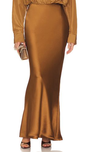 Falda maxi obie en color bronce talla L en - Tan. Talla L (también en M, S, XL) - Norma Kamali - Modalova