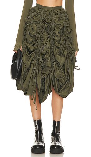 Falda midi parachute en color verde oscuro talla M en - Dark Green. Talla M (también en XXS) - Norma Kamali - Modalova