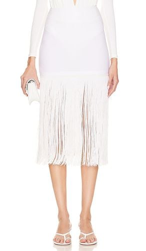 Minifalda con flecos en color blanco talla M en - White. Talla M (también en S, XS, XXS) - Norma Kamali - Modalova