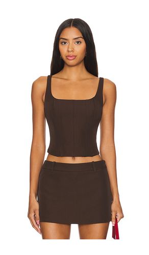 Serenity top en color chocolate talla M en - Chocolate. Talla M (también en S, XS) - NIA - Modalova