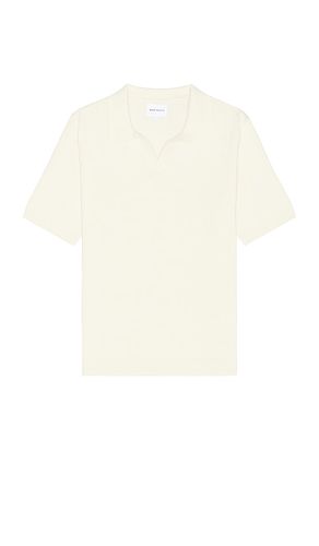 Leif cotton linen polo en color crema talla L en - Cream. Talla L (también en S) - Norse Projects - Modalova