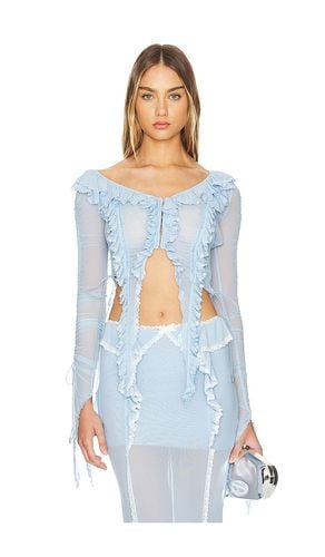 Lace Trim Ruffled Top in . Taglia S - Nodress - Modalova