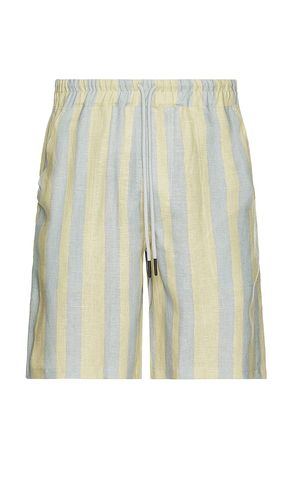 Shorts lino mist strata en color blue,yellow talla L en - Blue,Yellow. Talla L (también en M, S) - OAS - Modalova