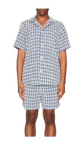 Navy Diamond Cuba Terry Shirt in . Size S. Also in M, L - OAS - Modalova