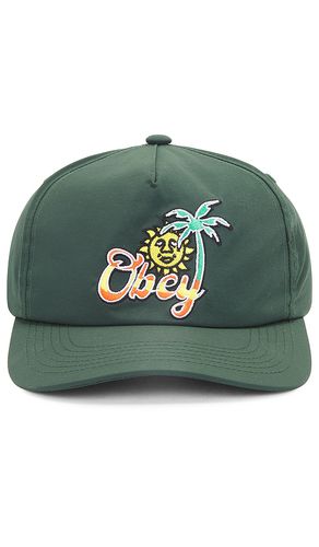 Sombrero tropical en color verde oscuro talla all en - Dark Green. Talla all - Obey - Modalova