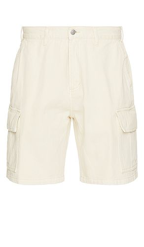 Bigwig baggy denim cargo short en color crema talla 30 en - Cream. Talla 30 (también en 32, 34) - Obey - Modalova