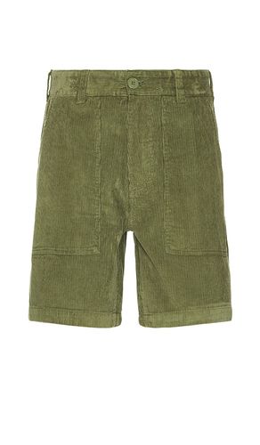 Reed corduroy utility short en color verde talla 30 en - Green. Talla 30 (también en 32, 33, 34, 36) - Obey - Modalova