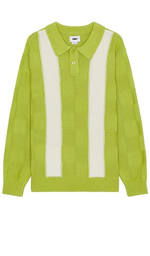 Albert polo sweater in color green size L in - Green. Size L (also in M, S, XL/1X) - Obey - Modalova