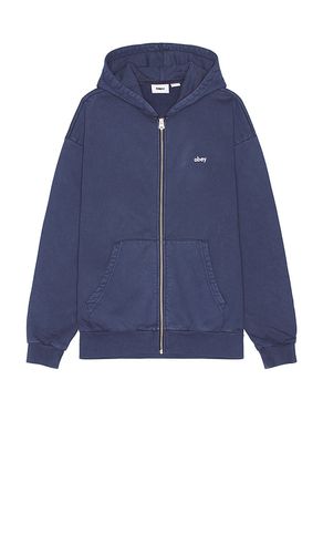 Lowercase Pigment Zip Hoodie in . Taglia M, S - Obey - Modalova