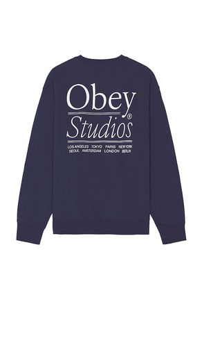 Jersey studios en color azul talla L en - Blue. Talla L (también en M, S, XL/1X) - Obey - Modalova