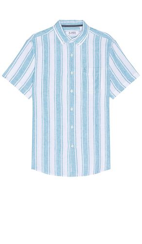 Vertical Stripe Short Sleeve Linen Shirt in . Taglia M, S, XL/1X - Original Penguin - Modalova