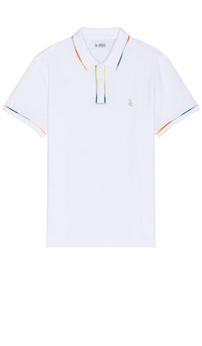 Space dye tip mesh polo en color blanco talla L en - White. Talla L (también en M, S) - Original Penguin - Modalova