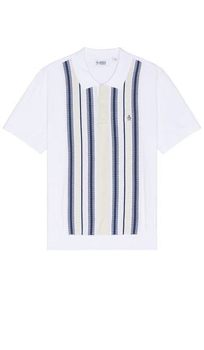 Vertical stripe sweater polo en color blanco talla L en - White. Talla L (también en M, S, XL/1X) - Original Penguin - Modalova